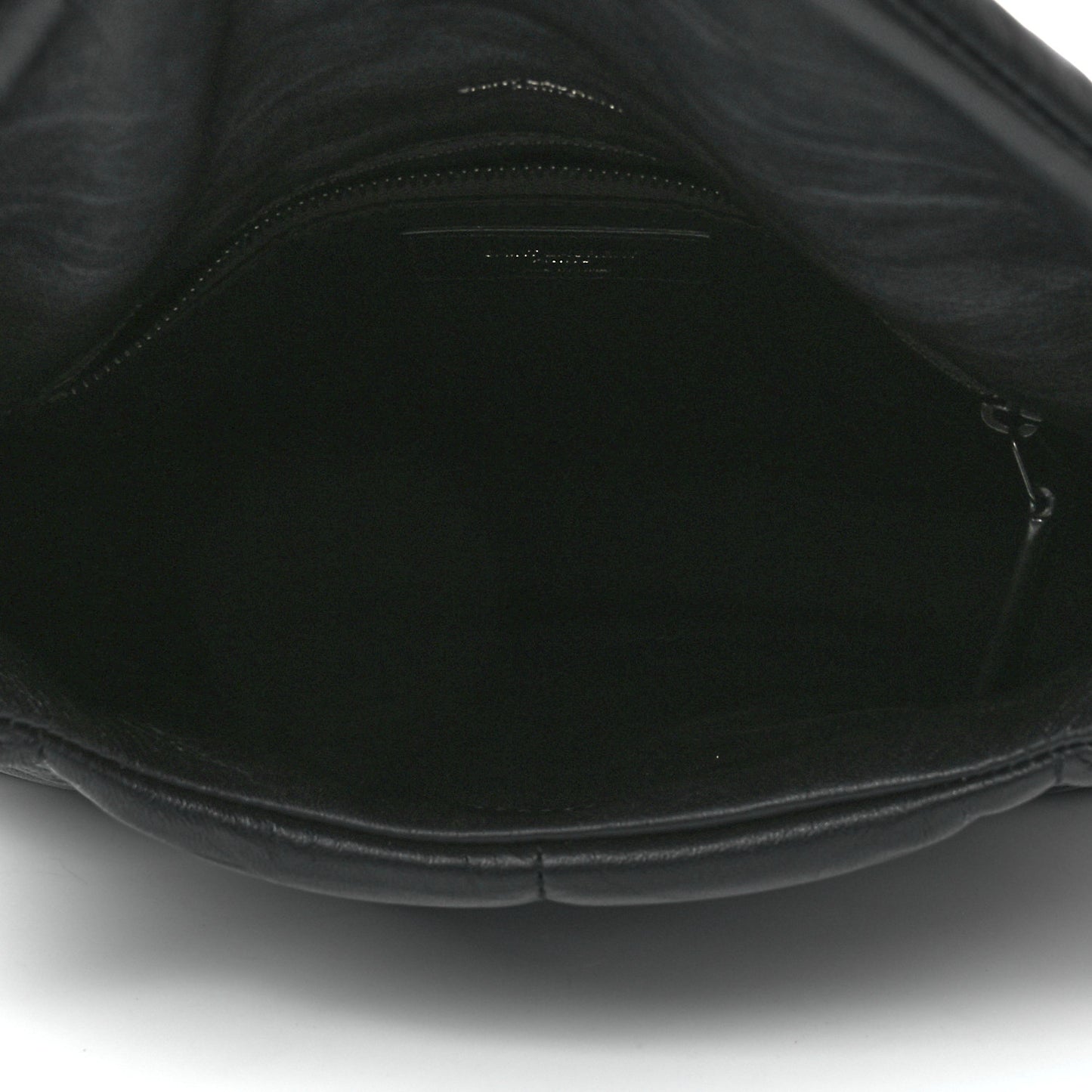Lambskin Quilted Small Loulou Puffer Monogram Chain Satchel Black