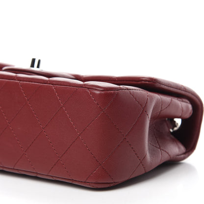 Chanel Lambskin Quilted Mini Rectangular Flap Burgundy 7 of 13