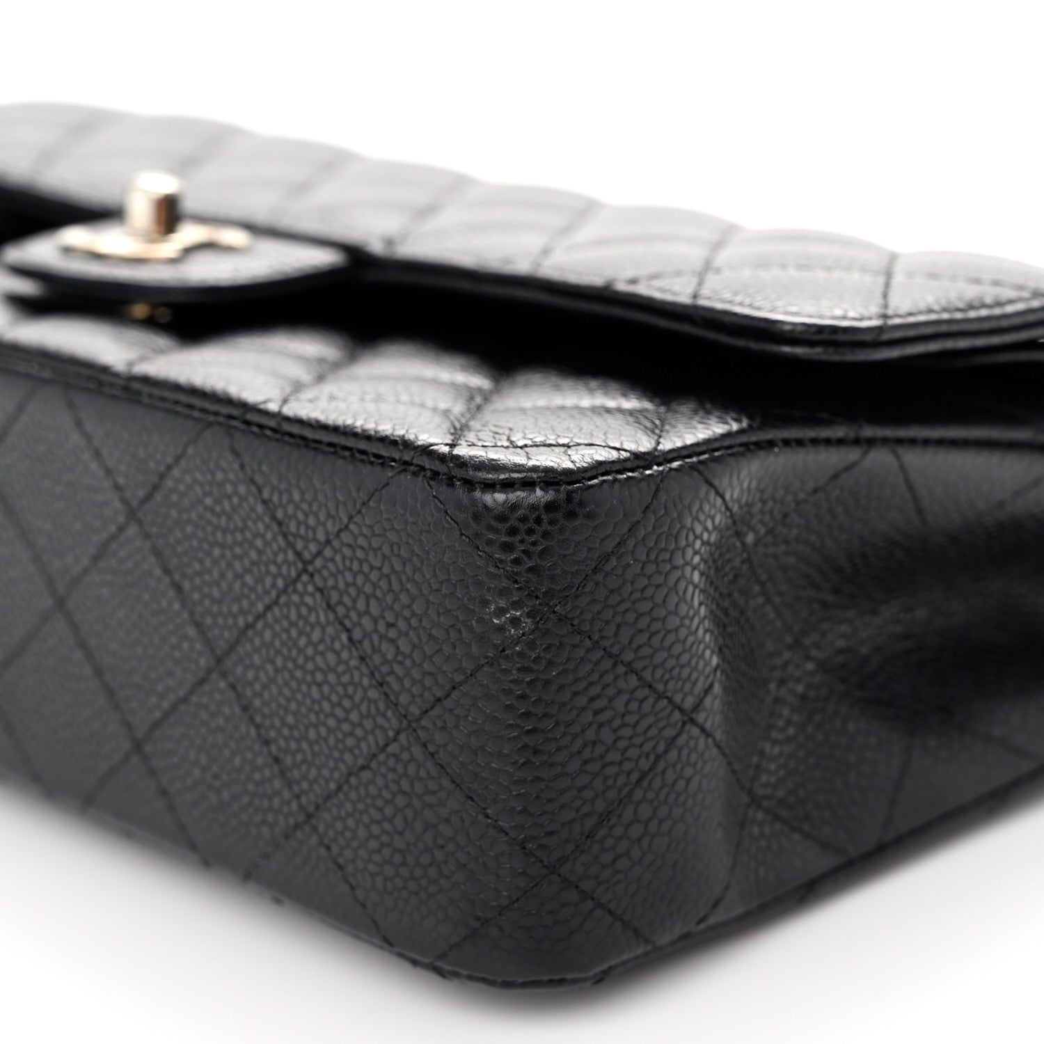Chanel Caviar Quilted Medium Double Flap Black 10 of 12