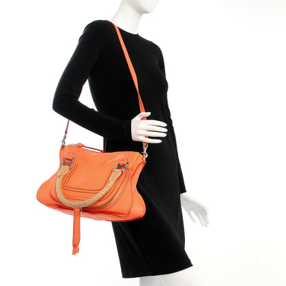 Chloe Calfskin Medium Marcie Satchel Orange Fizz 2 of 13