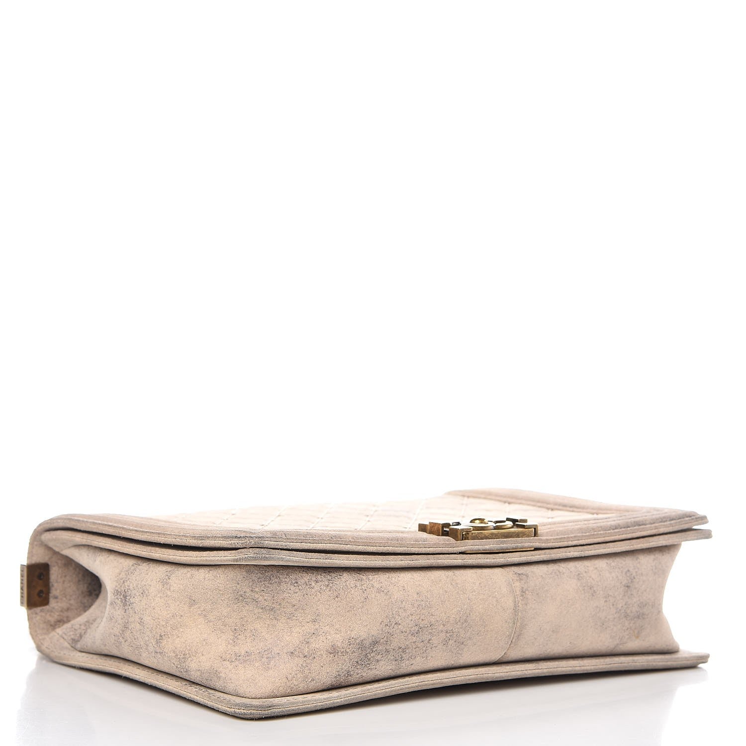 Chanel Iridescent Calfskin Quilted Large Boy Flap Beige 4 of 11