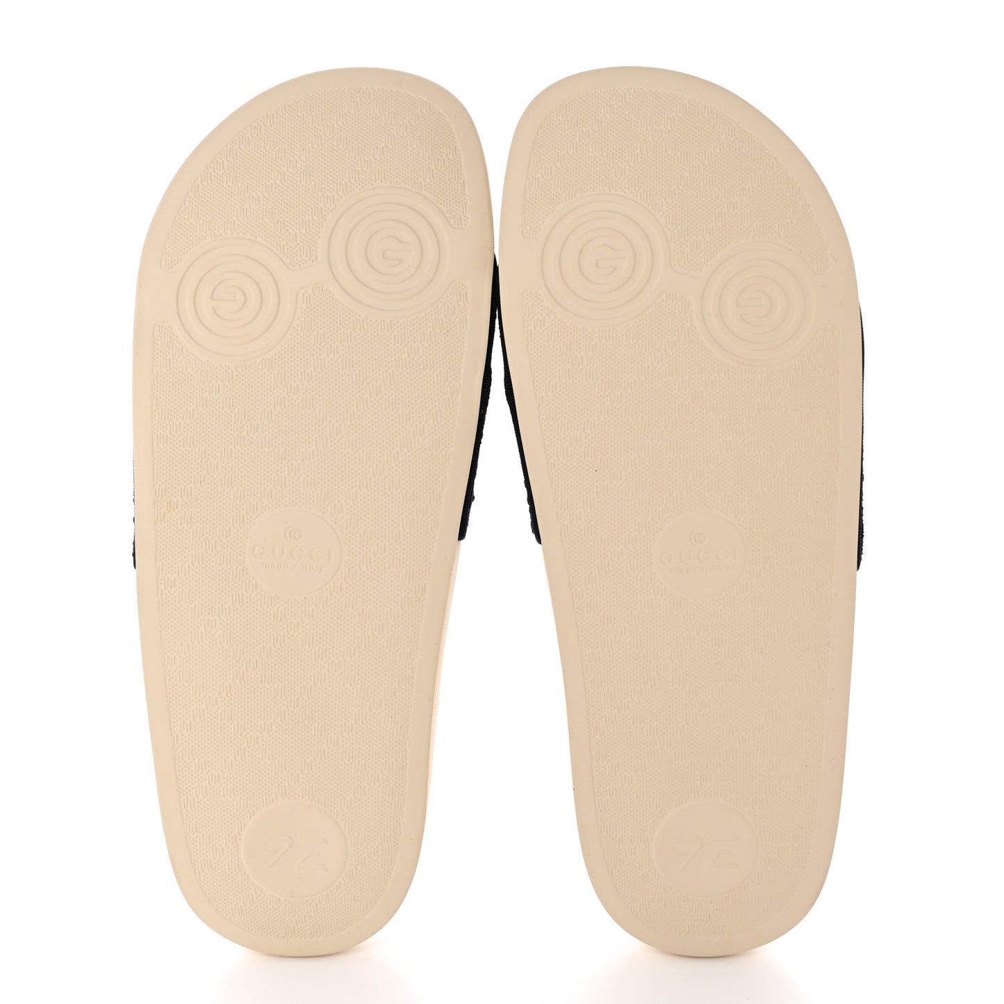 Terry Cloth GG Monogram Slide Sandals 40 Blue Red