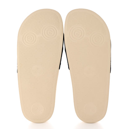Gucci Terry Cloth GG Monogram Slide Sandals 40 Blue Red 5 of 9