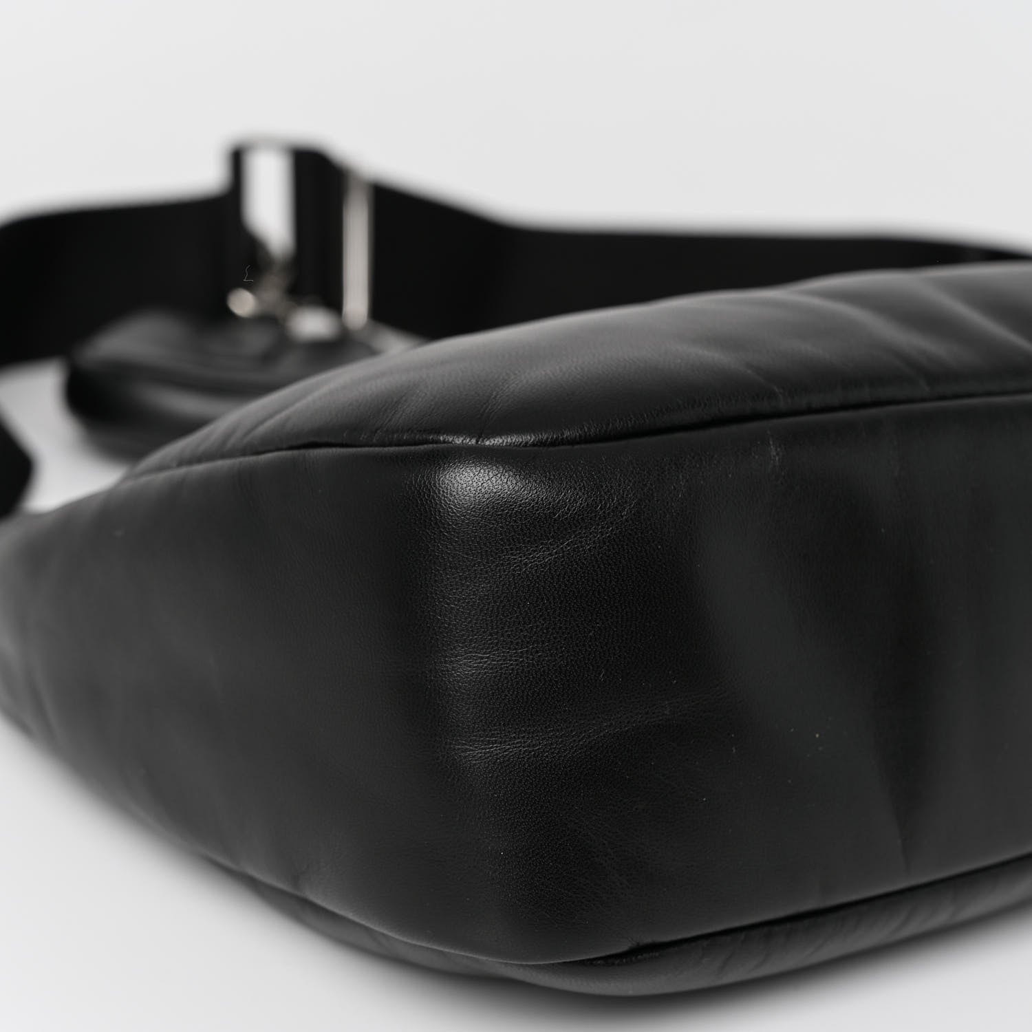 Prada Nappa Soft Padded Re-Edition 2005 Shoulder Bag Black 9 of 10