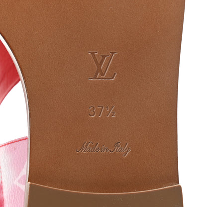 Louis Vuitton Monogram Escale Palma Flat Sandals 37.5 Rouge 6 of 6