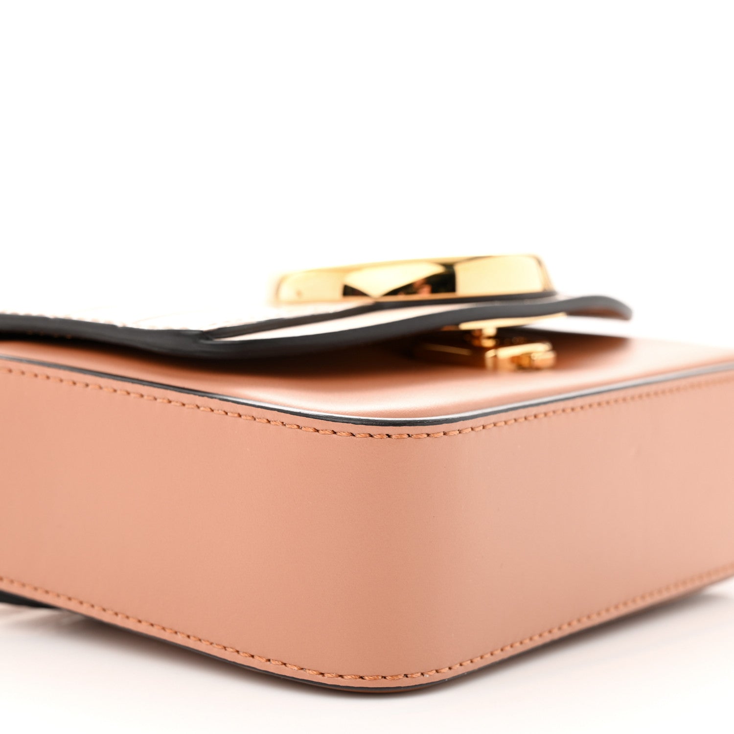 Chloe Calfskin Crocodile Embossed Mini C Double Carry Cement Pink 9 of 10