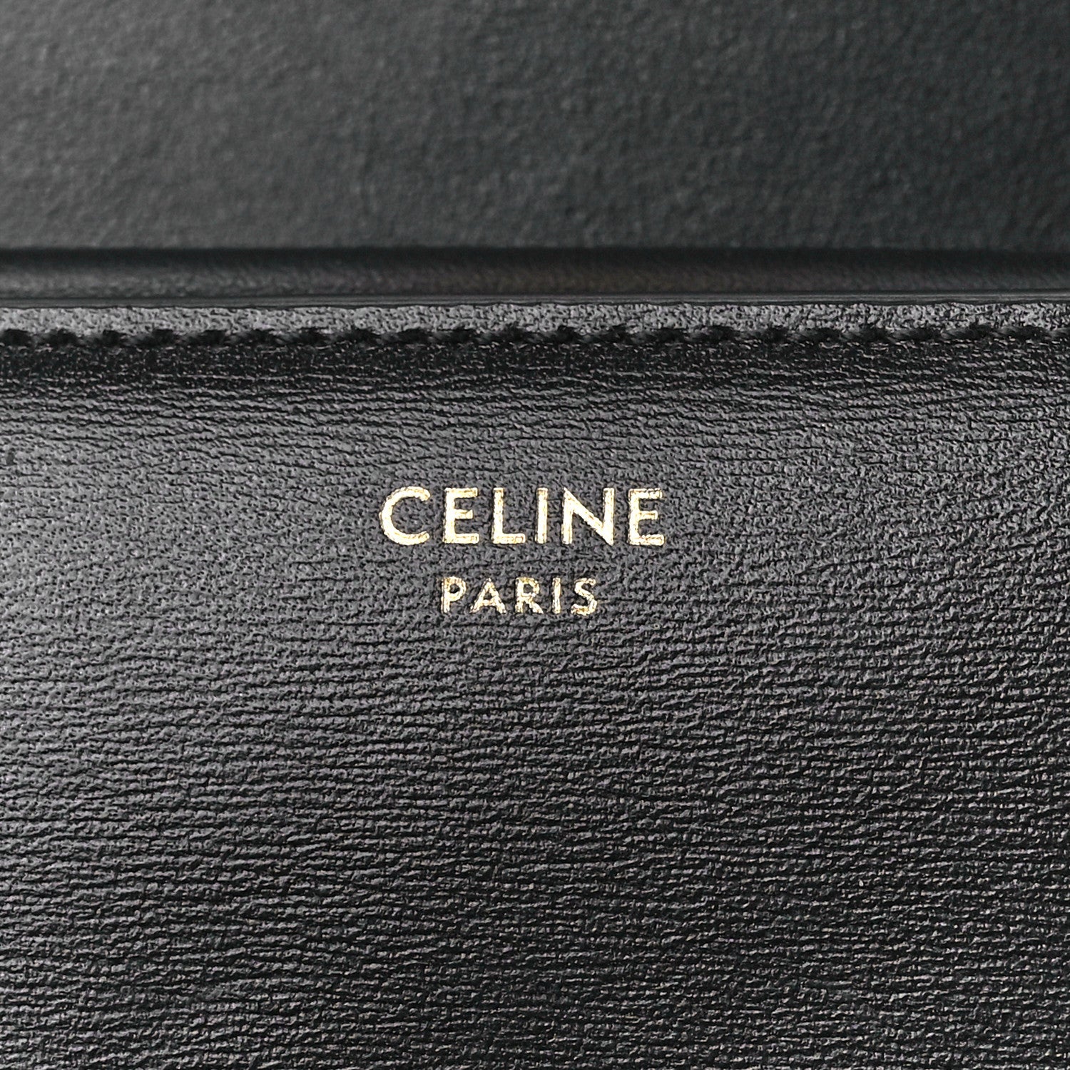 Celine Shiny Smooth Lambskin Small Triomphe Wallet Black 9 of 13