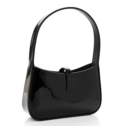 Saint Laurent Patent Calfskin Le 5 A 7 Mini Hobo Black 3 of 11