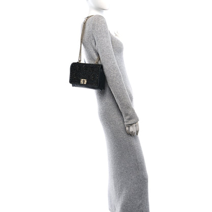 Valentino Garavani Lambskin Beaded Embroidery Medium Girello Flap Black 2 of 10