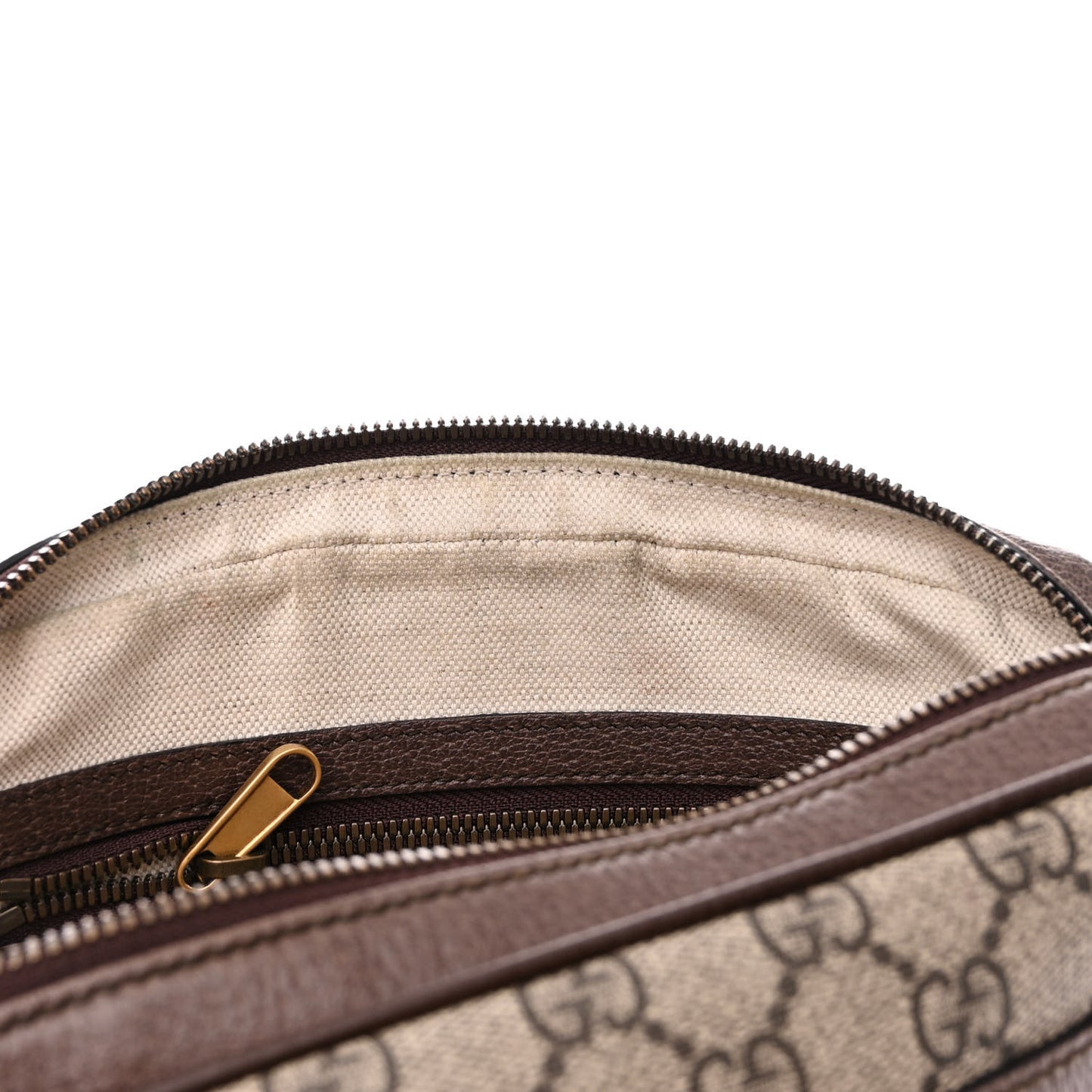 GG Supreme Monogram Web Small Ophidia Messenger Bag Brown