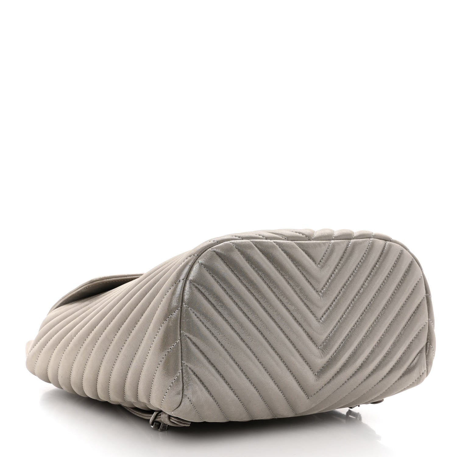 Chanel Iridescent Calfskin Chevron Quilted Small Urban Spirit Backpack Silver 4 of 10