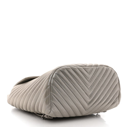 Chanel Iridescent Calfskin Chevron Quilted Small Urban Spirit Backpack Silver 4 of 10