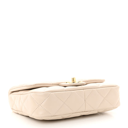Chanel Lambskin Quilted Small CC Funky Town Flap Beige 4 of 11