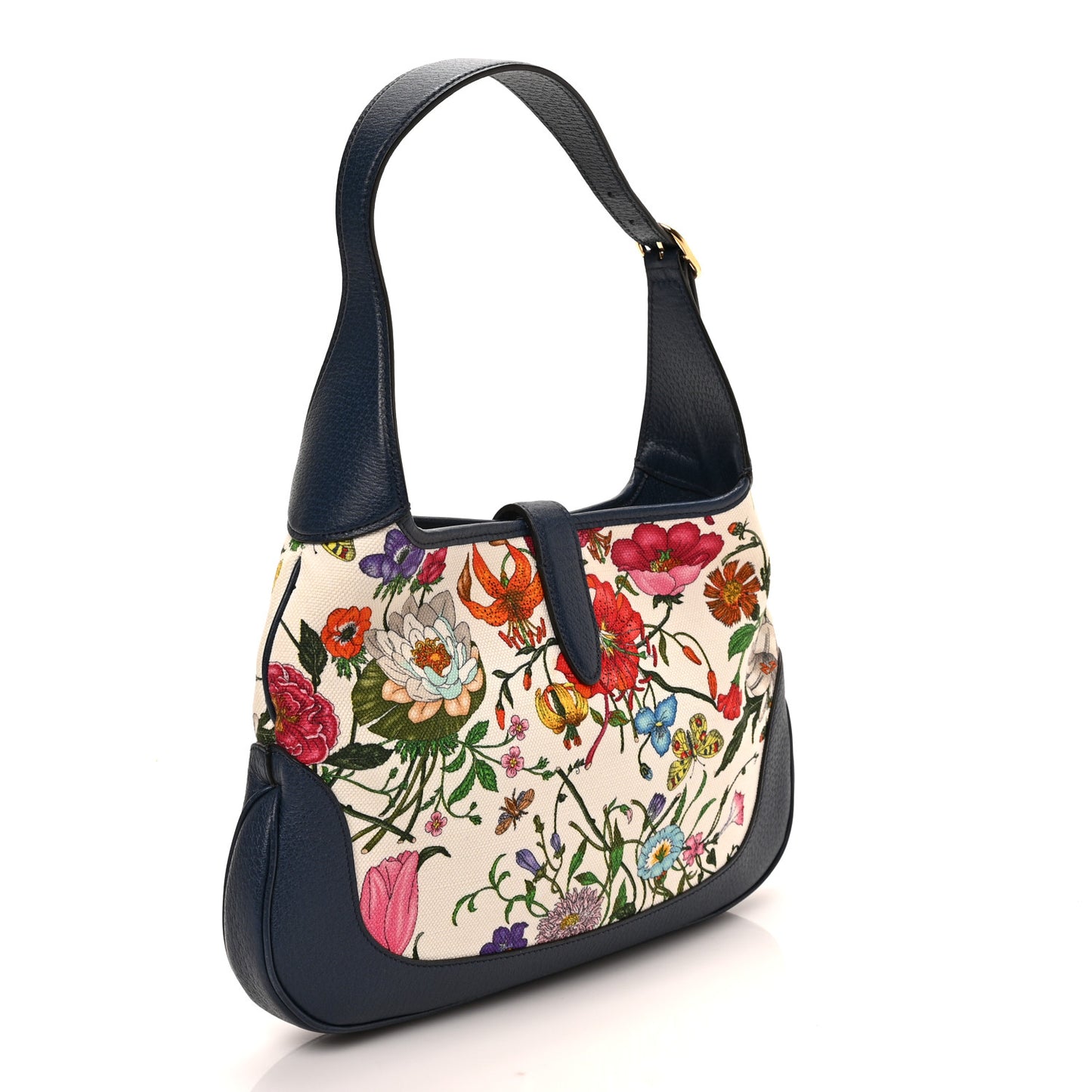 Canvas Flora Medium Jackie Hobo Blue Agata