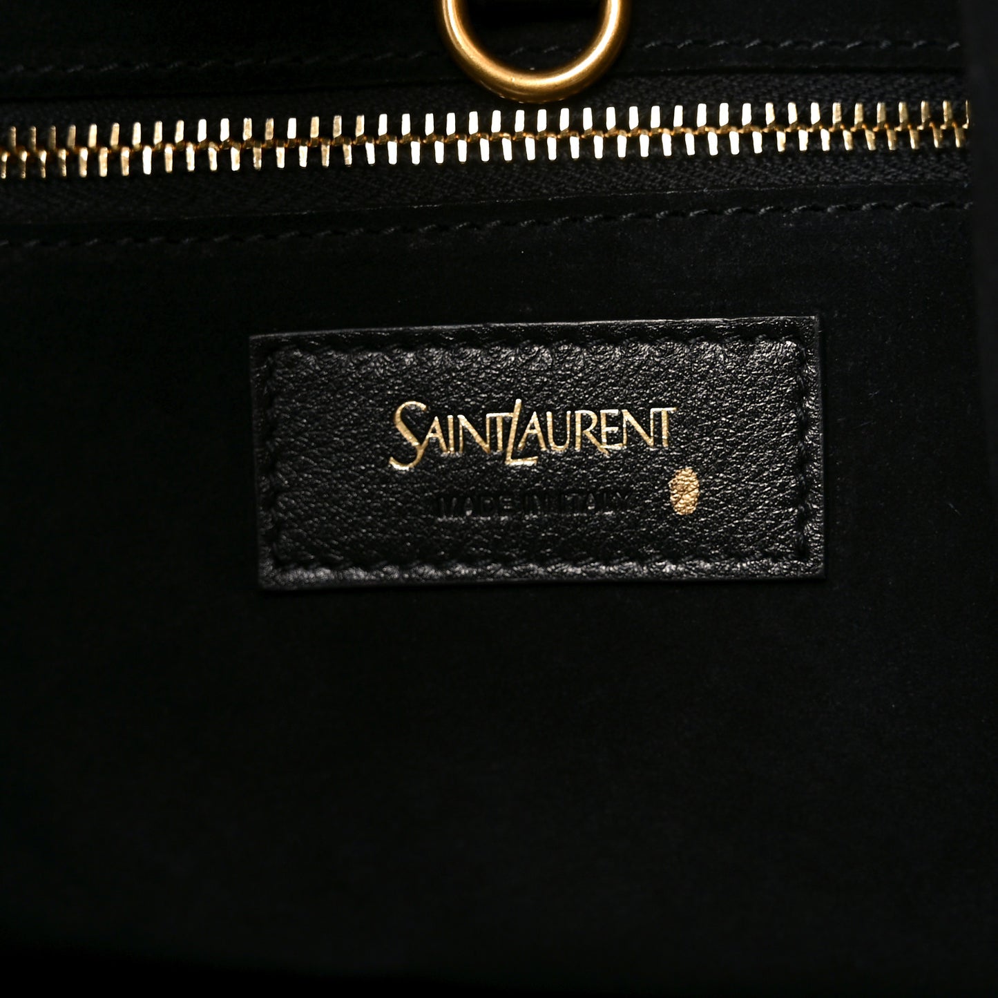 Santorini Lux Calfskin Y Drawstring Tote Black