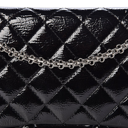 Chanel Distressed Patent Quilted 2.55 Reissue 227 Flap Black 11 of 16