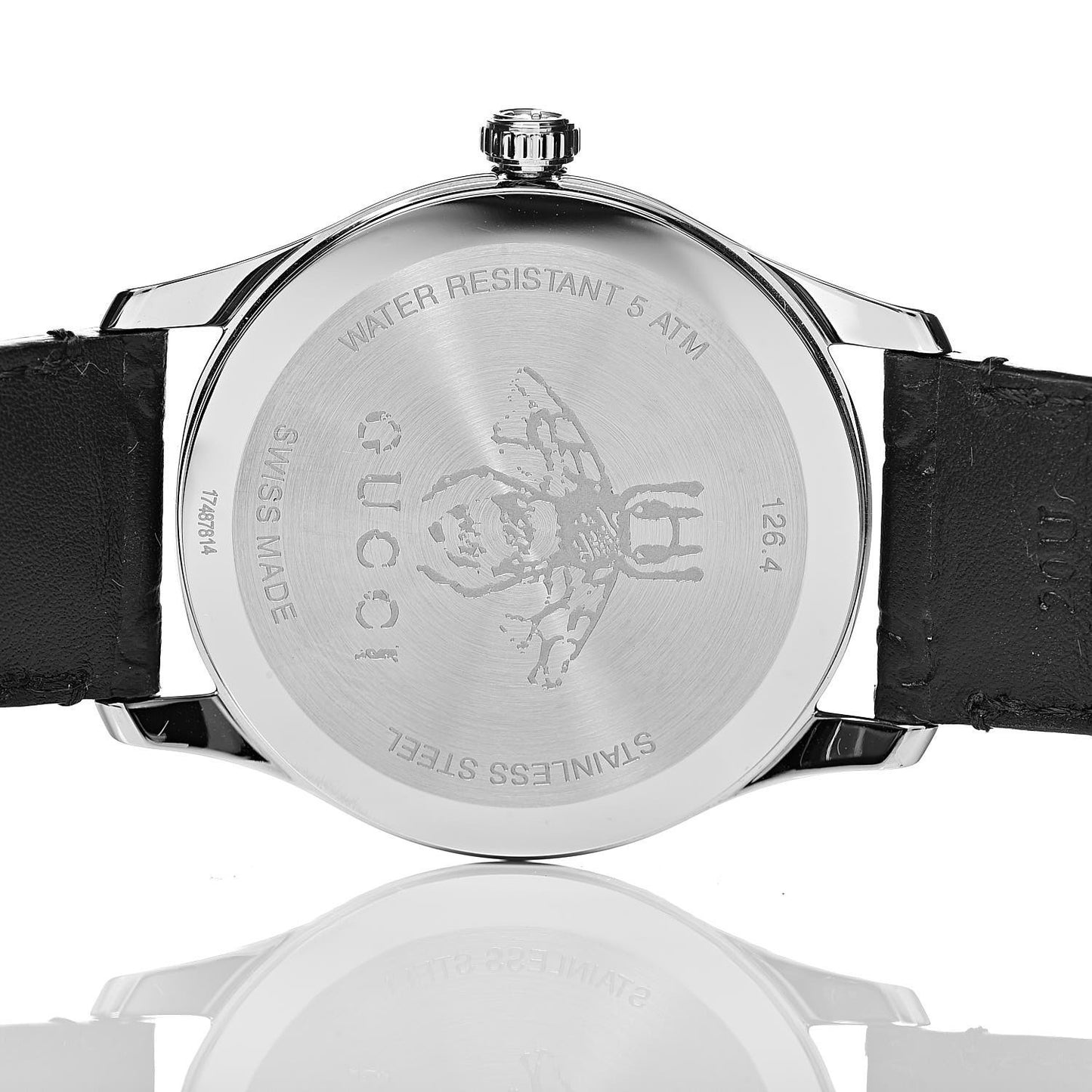 Stainless Steel Calfskin 38mm G-Timeless Quartz Watch Black