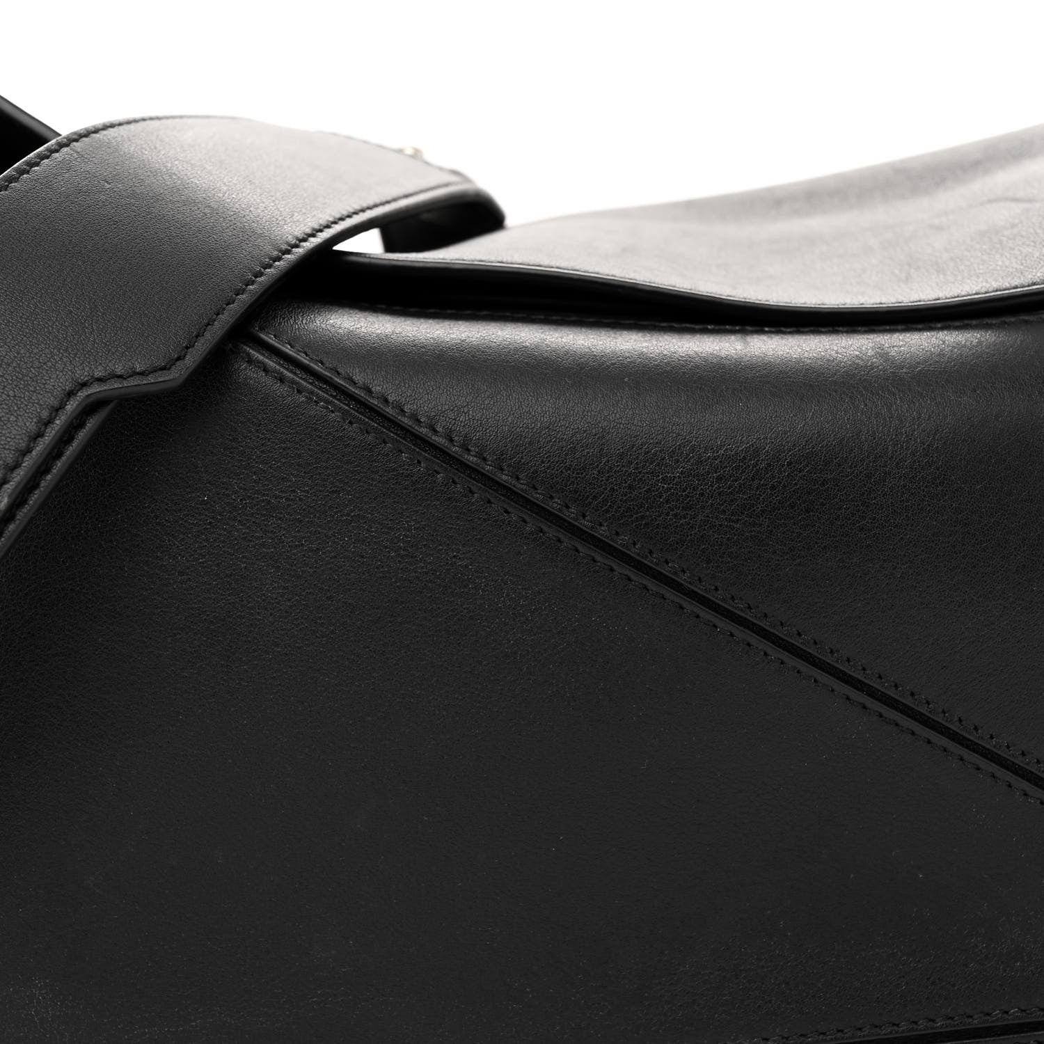Loewe Calfskin Medium Puzzle Bag Black 8 of 13