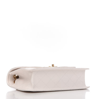 Chanel Caviar Quilted Large Sweet Classic Flap White 4 of 10