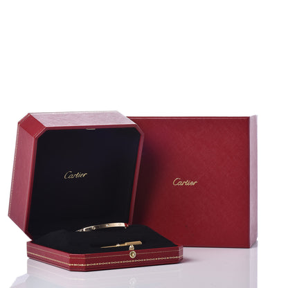 Cartier 18K Yellow Gold 6 Diamond Small LOVE Bracelet 16 7 of 7
