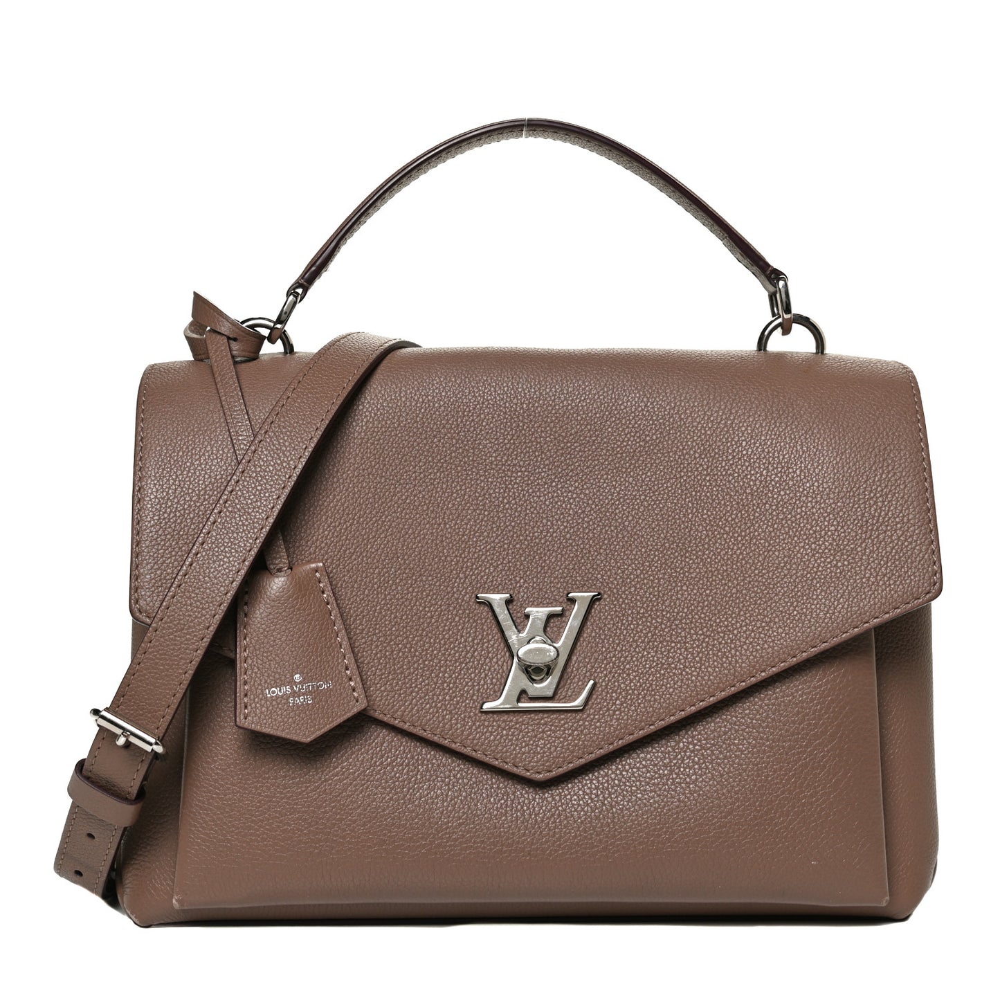 Soft Calfskin My Lockme Top Handle Taupe Glace