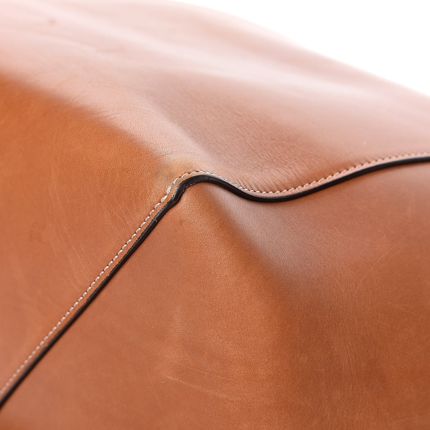 Smooth Calfskin Medium Belt Cabas Phantom Brown