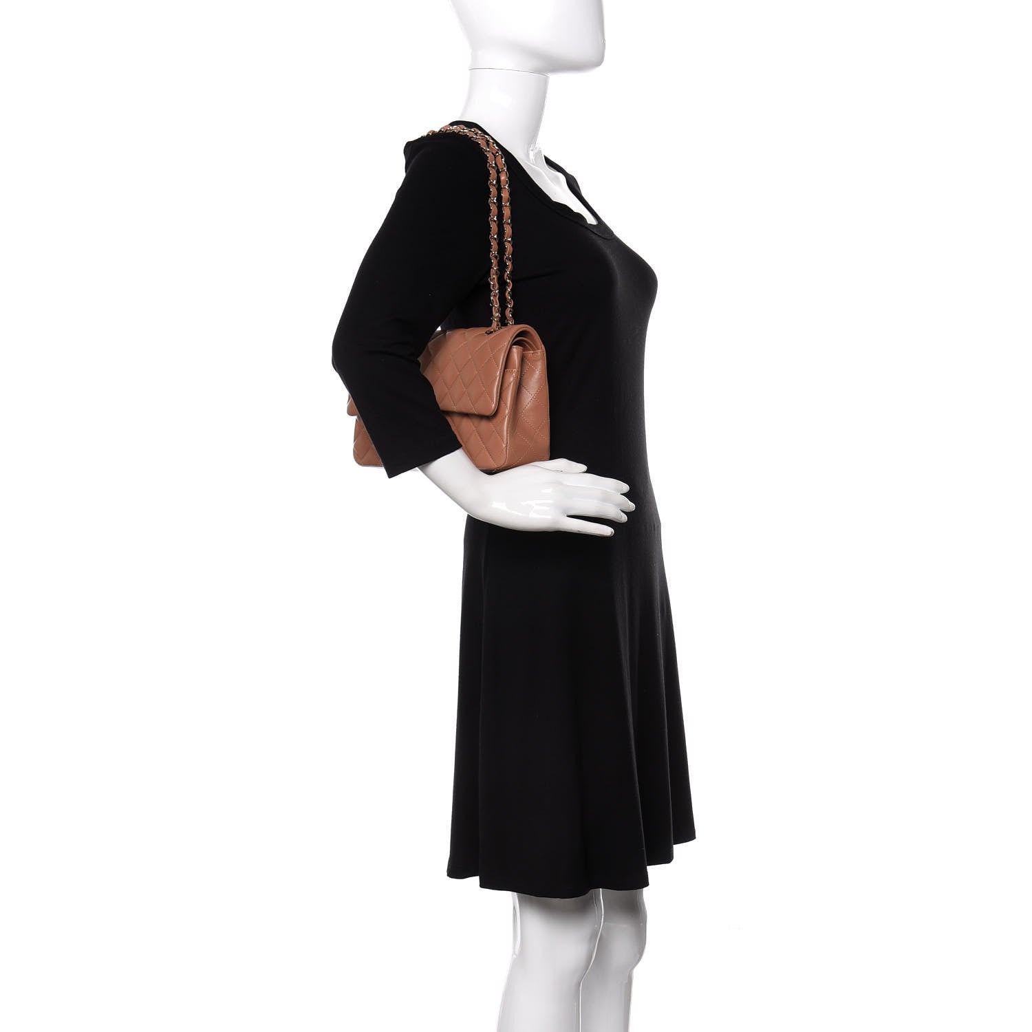 Chanel Lambskin Quilted Medium Double Flap Brown 2 of 10