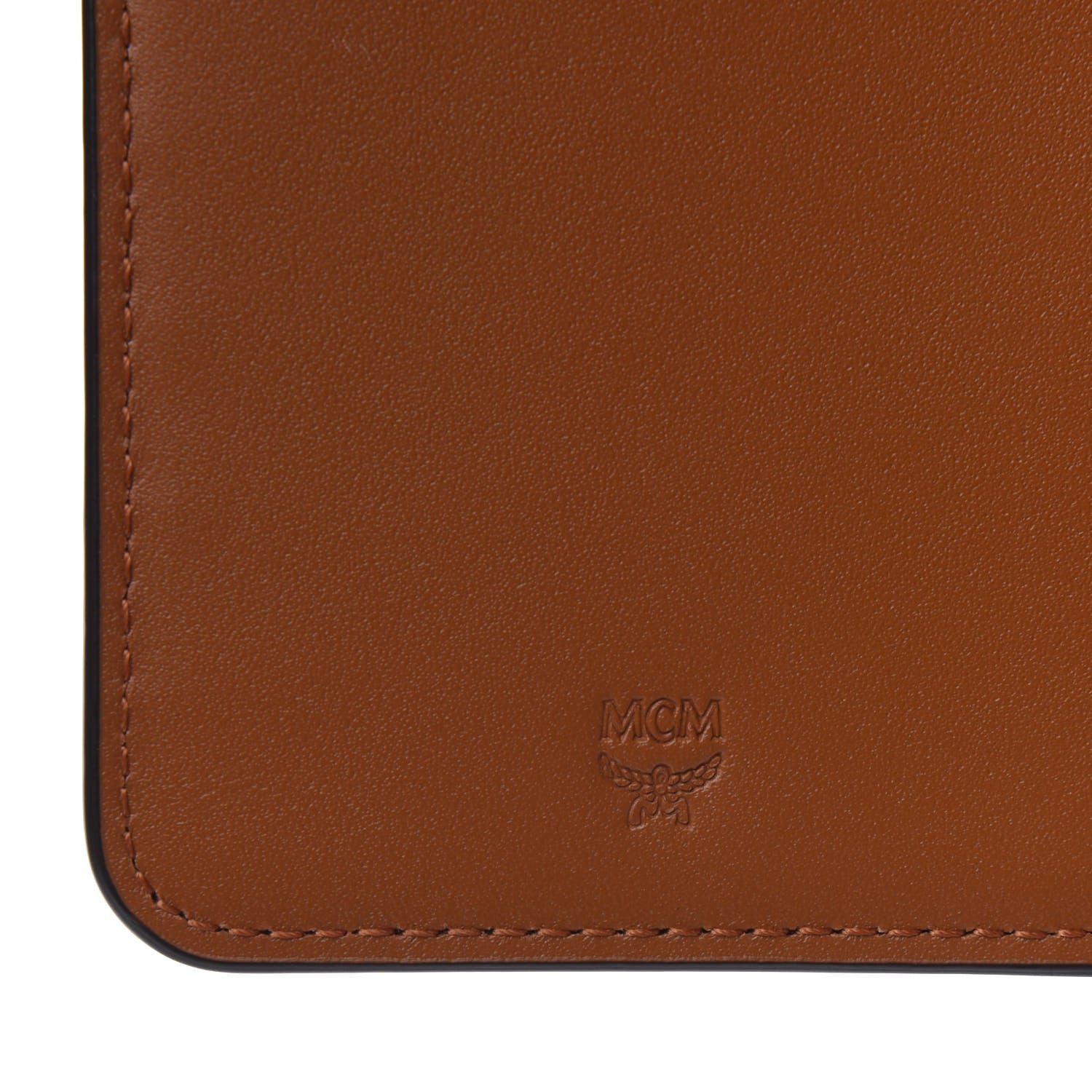 MCM Visetos Chain Wallet Crossbody Cognac 6 of 13