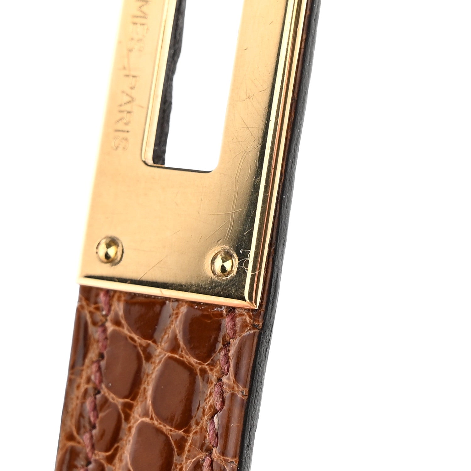 Hermes Shiny Alligator Kelly Longue Wallet Miel 10 of 11
