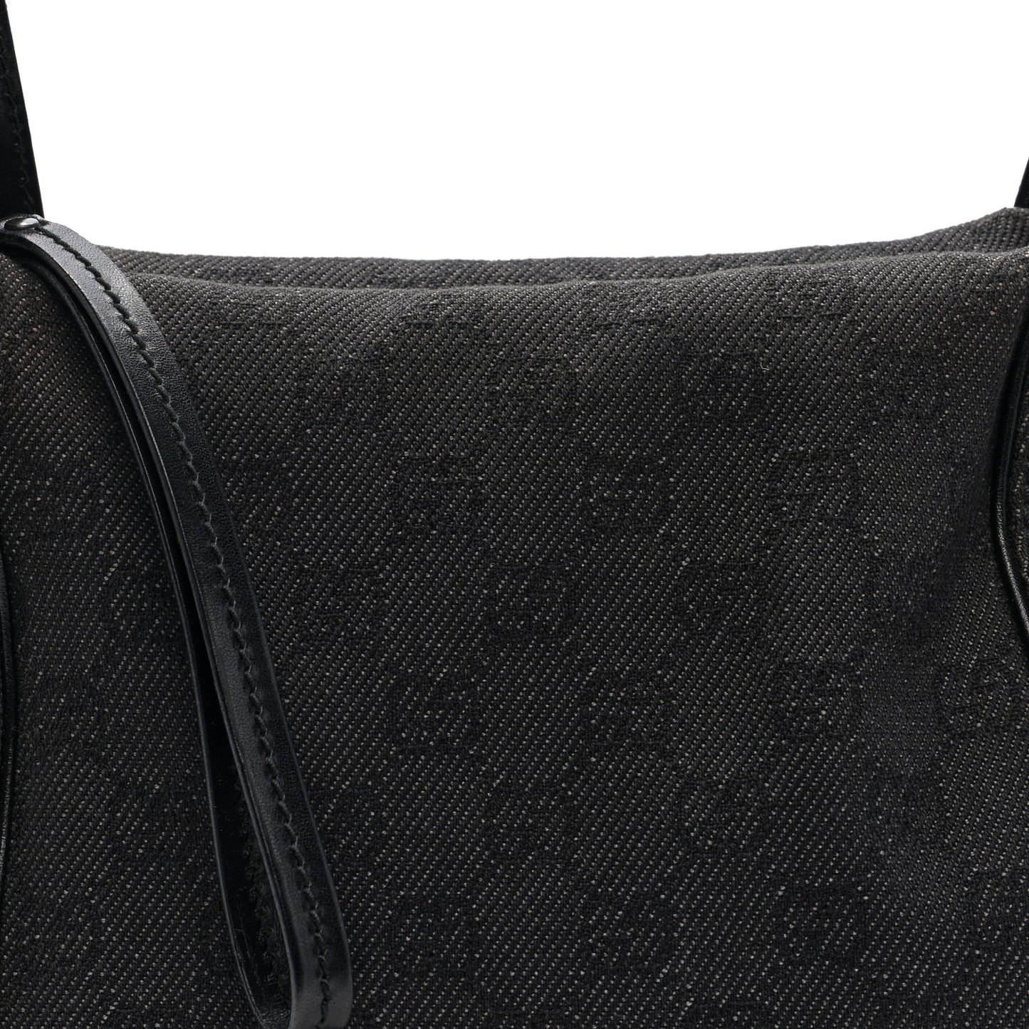 Denim Monogram Hobo Black