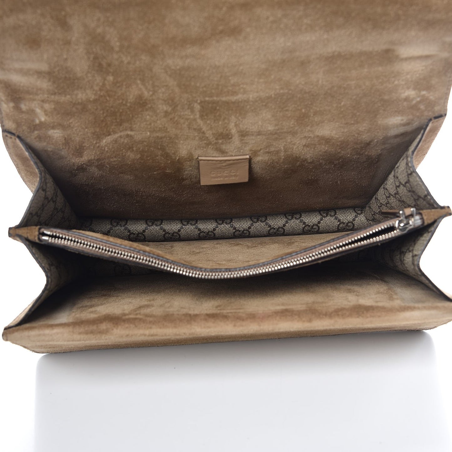 GG Supreme Monogram Medium Dionysus Shoulder Bag Taupe