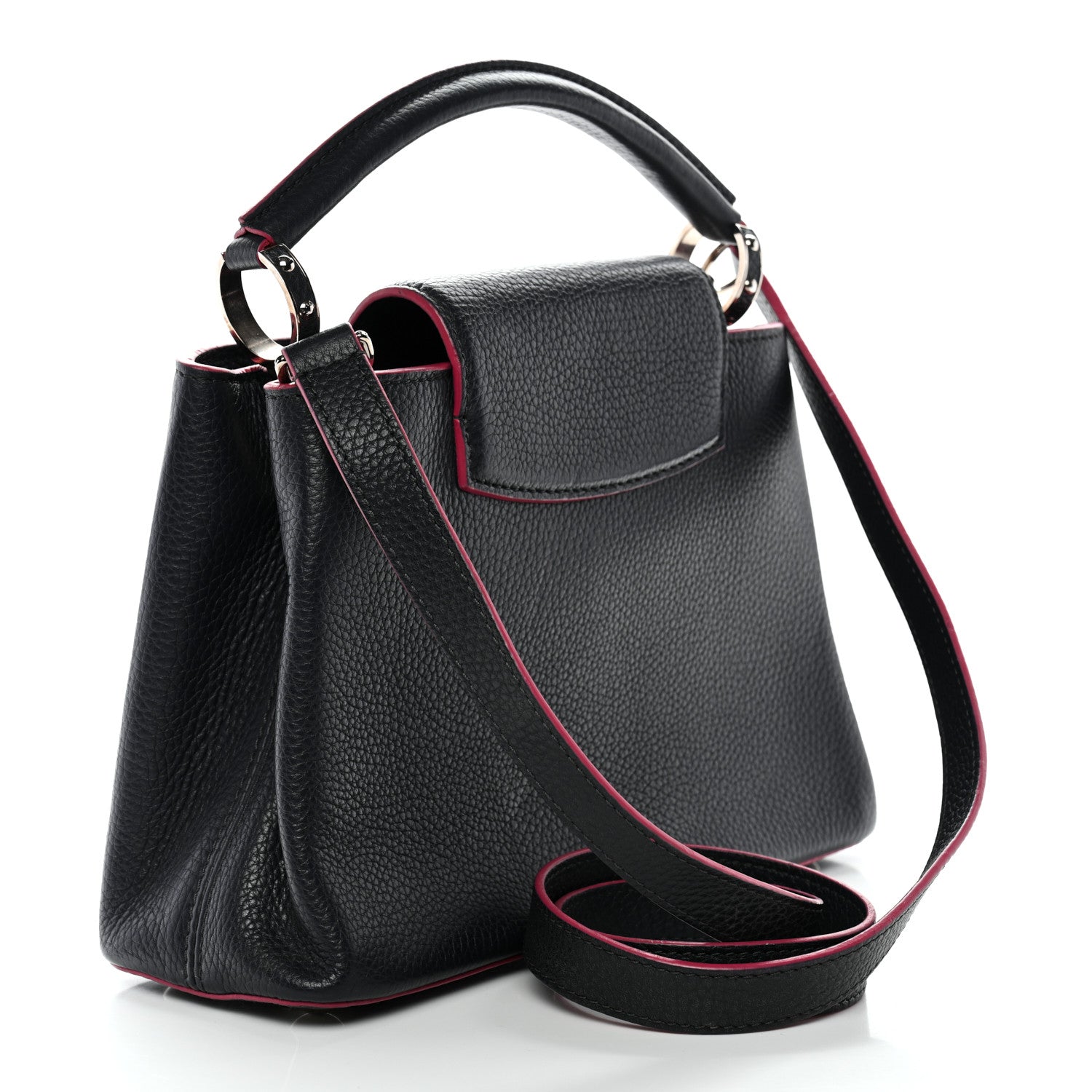 Louis Vuitton Taurillon Capucines BB Cobalt Fuchsia 2 of 12