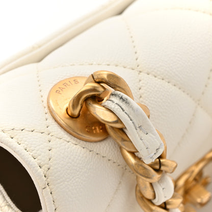 Chanel Caviar Quilted Small Flap White 16 of 17