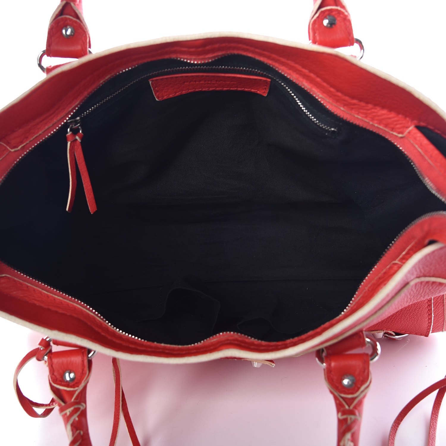 Balenciaga Supple Grained Calfskin Classic Silver Hardware Highlight City Rouge Fraise 6 of 10