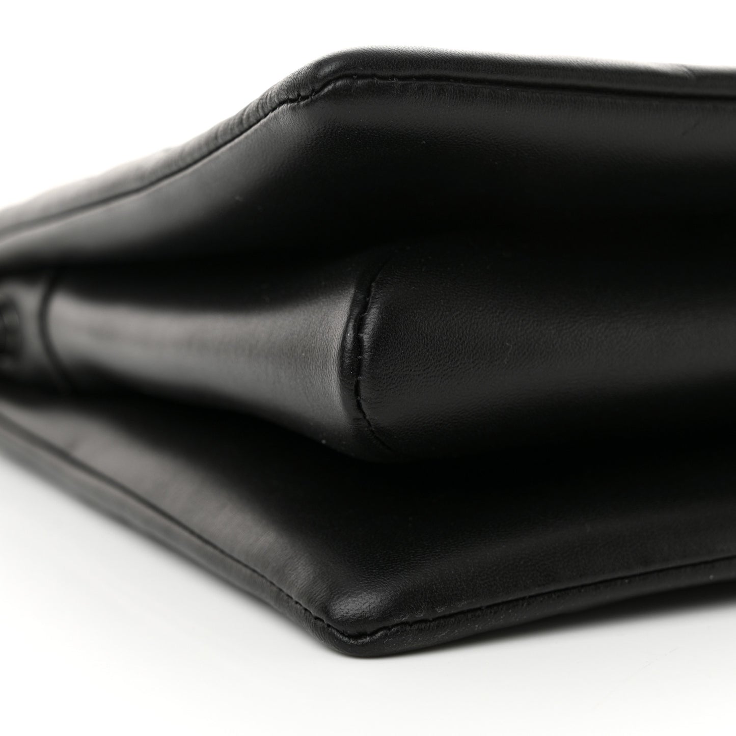 Lambskin Embossed Monogram Coussin MM Black Gray
