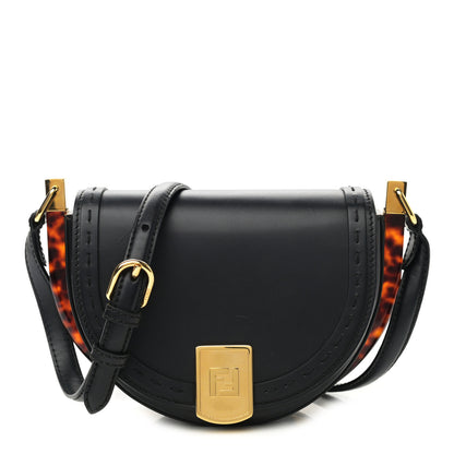 Fendi Vitello King Plexiglass Moonlight Shoulder Bag Black 1 of 11