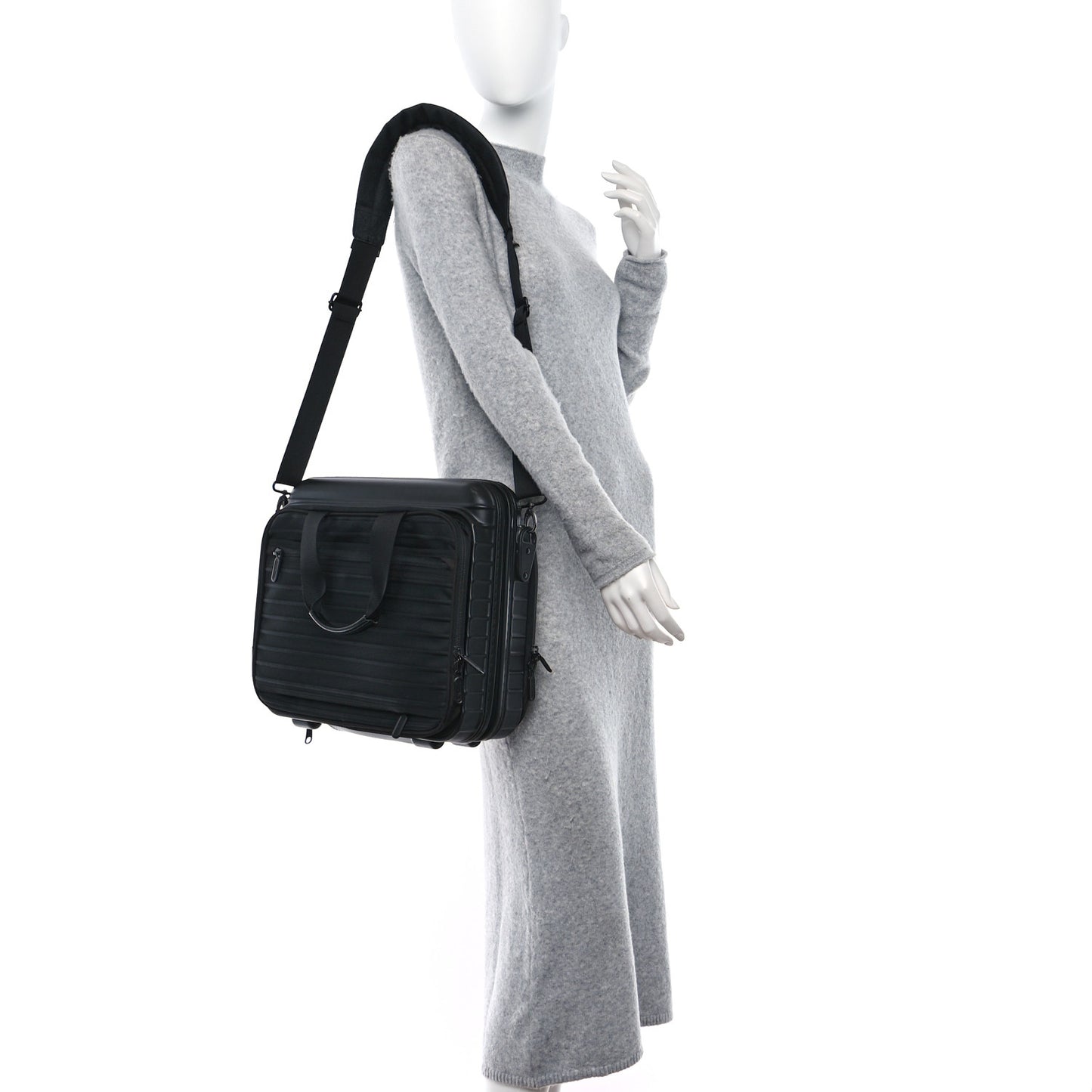 Matte Polycarbonate Canvas Bolero Notebook Bag Black