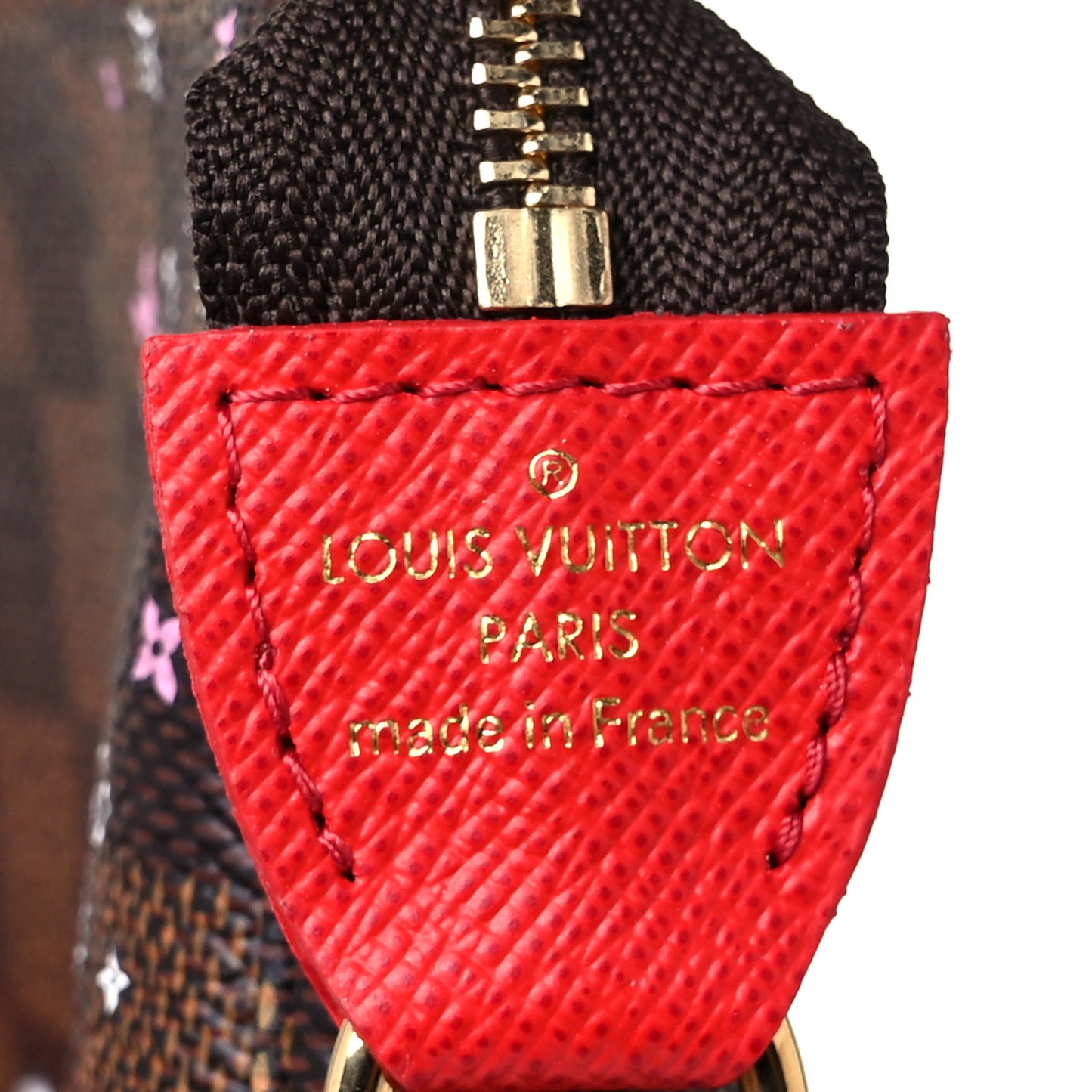 Damier Ebene 2019 Christmas Animation Mini Pochette Accessories Red