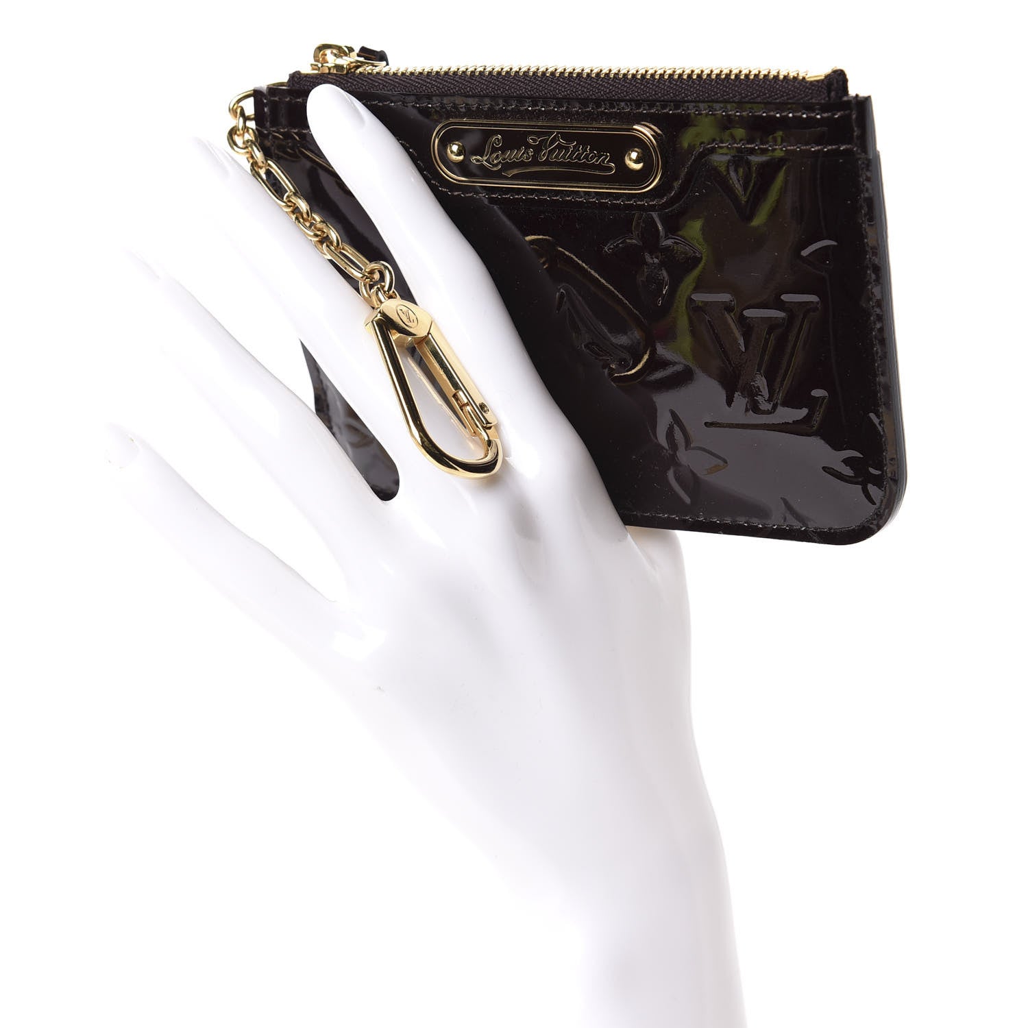 Louis Vuitton Vernis Key Pouch Amarante 2 of 7