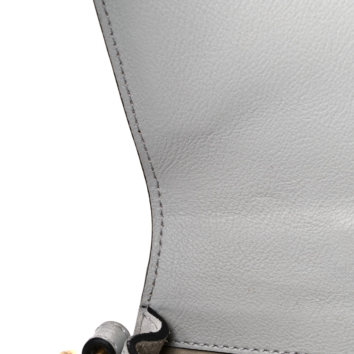 Calfskin Suede Small Nile Bracelet Bag Airy Grey