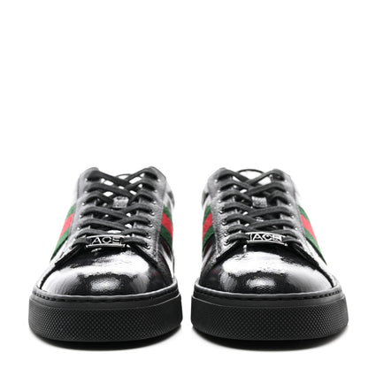 Gucci Crystal GG Monogram Web Womens New Ace Sneakers 37 Black 2 of 9