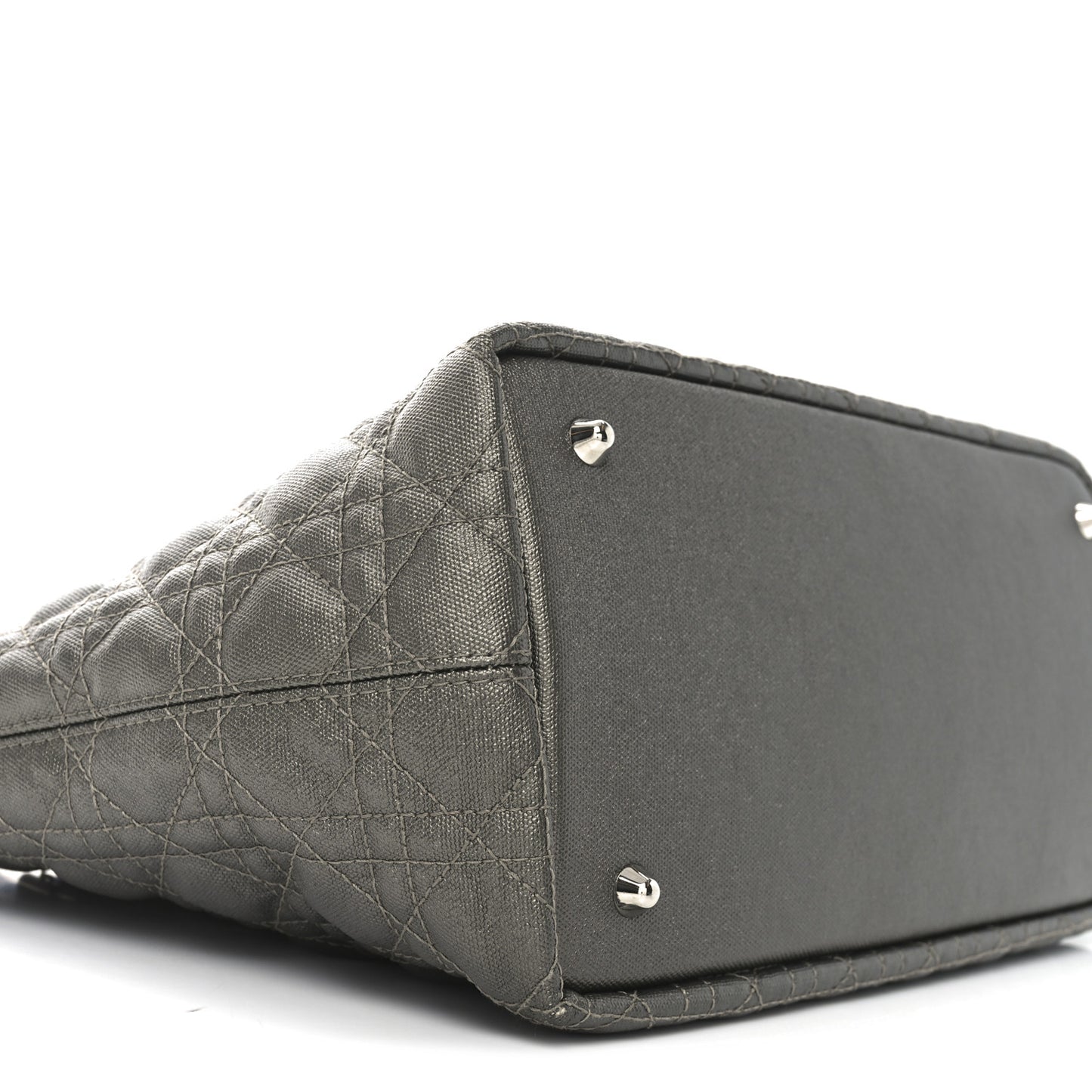 Coated Canvas Cannage Small Panarea Tote Bronze