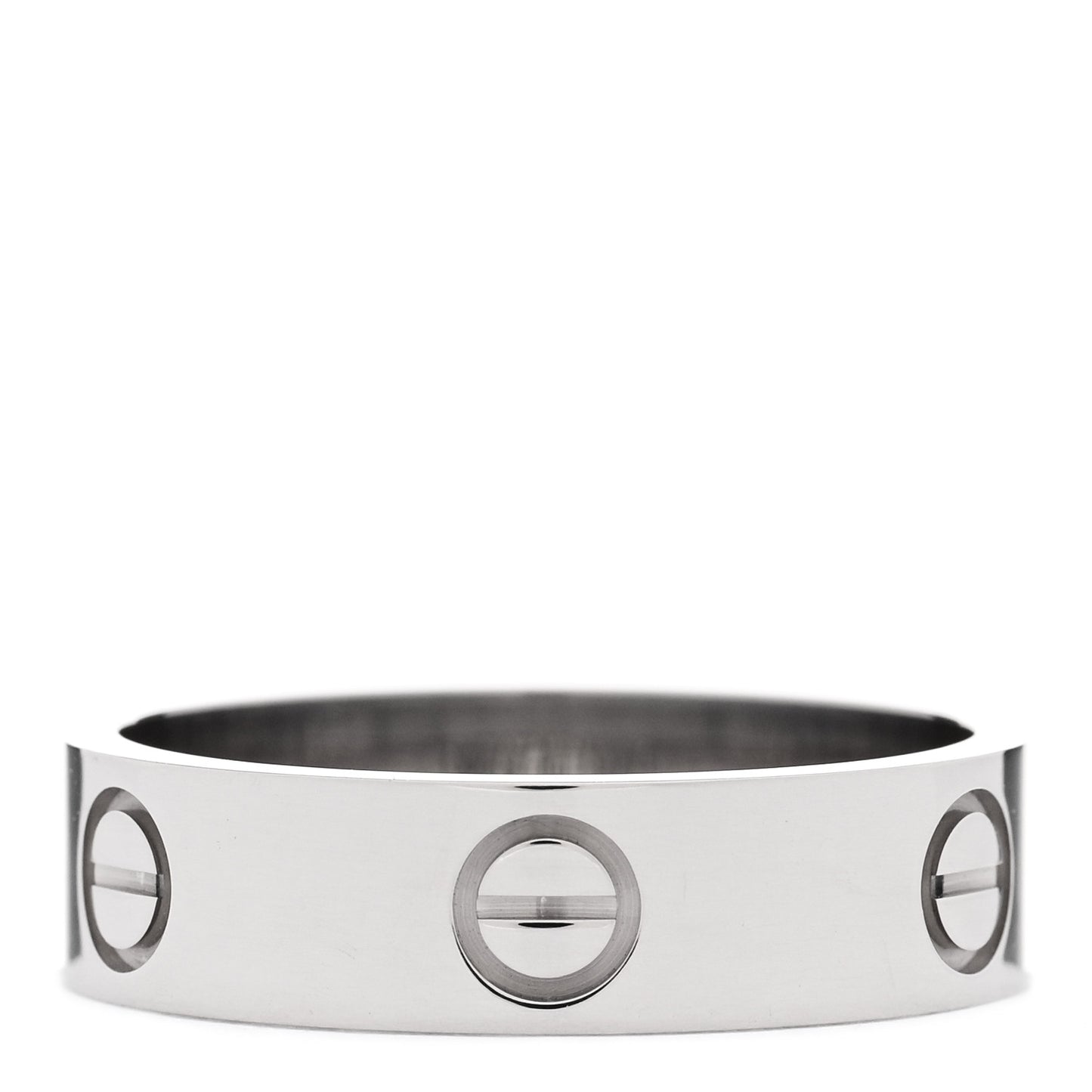 18K White Gold 5.5mm LOVE Ring 58 8.25