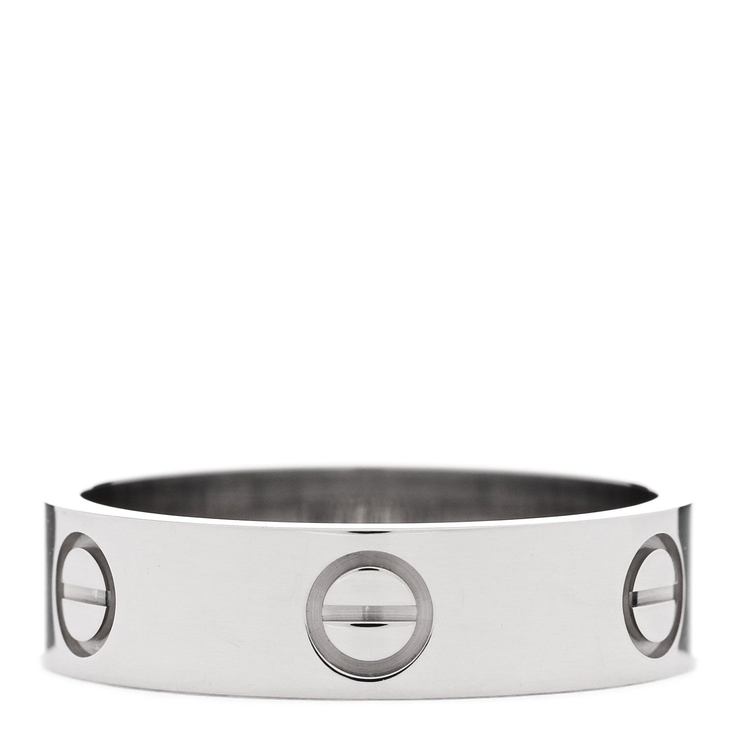 Cartier 18K White Gold 5.5mm LOVE Ring 58 8.25 3 of 5