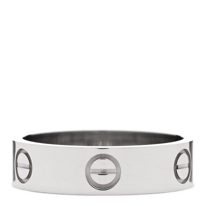 Cartier 18K White Gold 5.5mm LOVE Ring 58 8.25 3 of 5