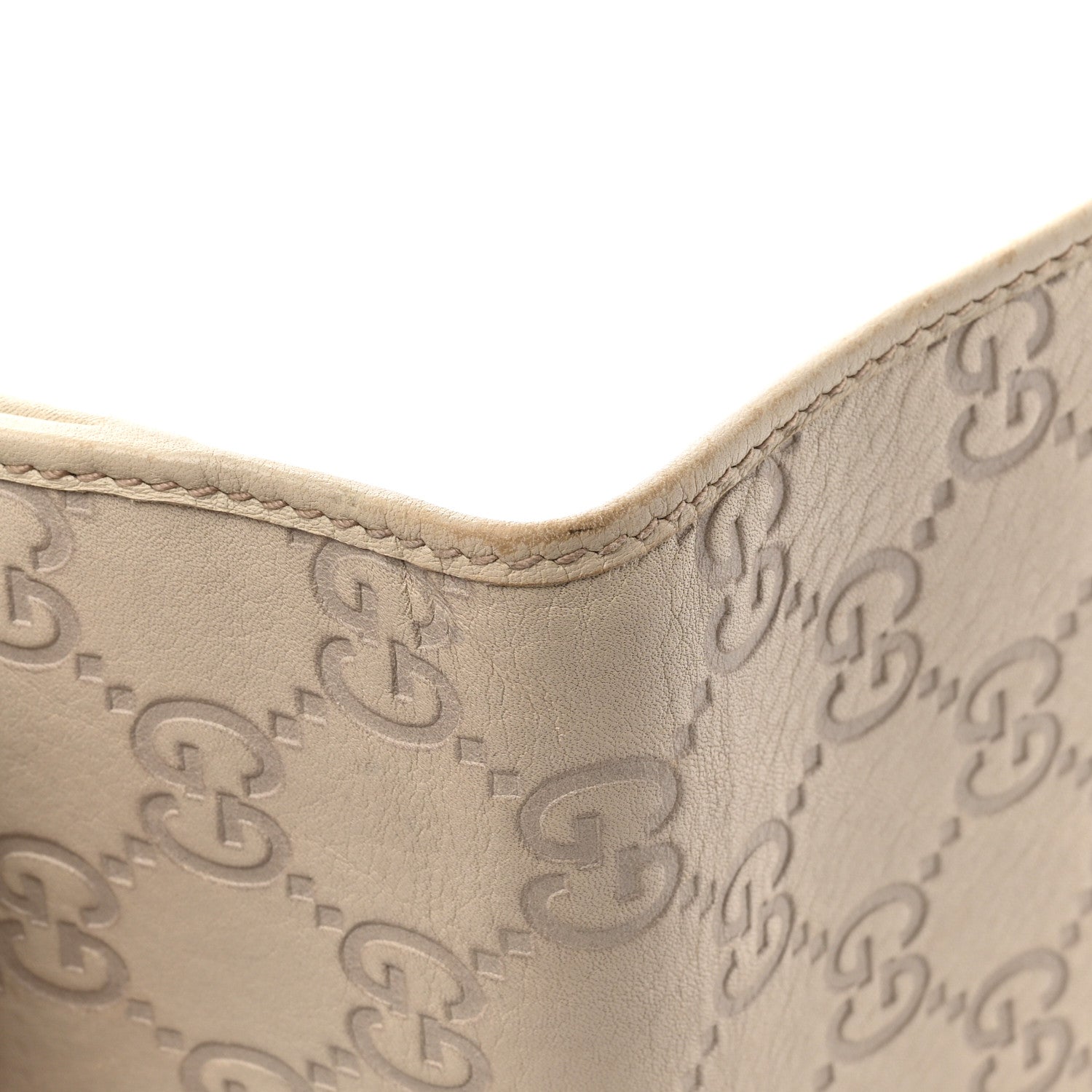 Gucci Guccissima Princy French Flap Wallet Off White 10 of 10