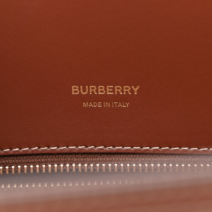 Burberry Calfskin Vintage Check Two Handle Title Bag Archive Beige 6 of 8