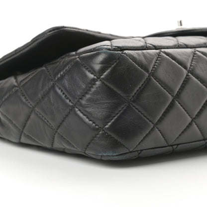 Chanel Lambskin Quilted Jumbo Single Flap Black 9 of 13