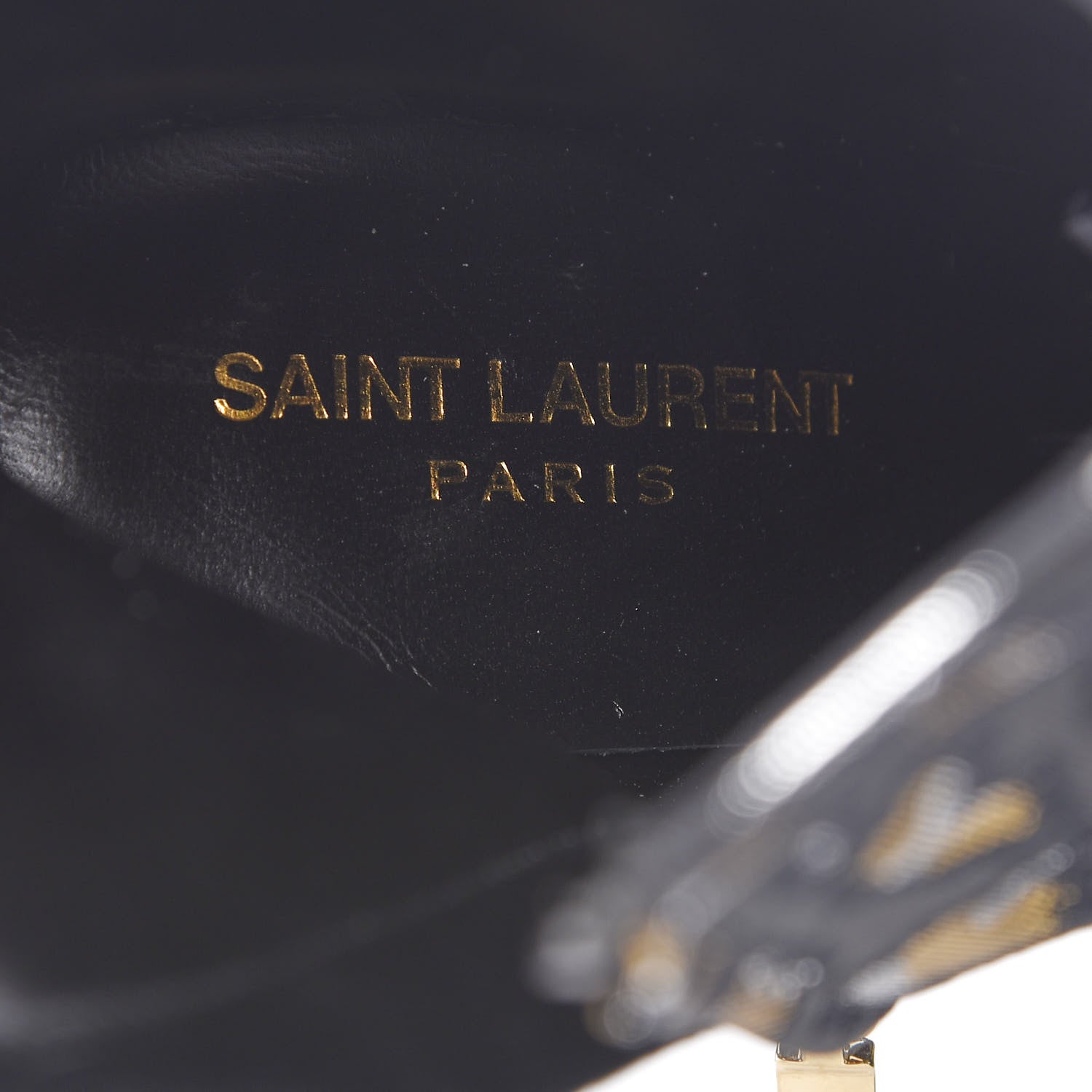 Saint Laurent Jacquard Leopard Loulou Ankle Boots 38 Oro 7 of 9