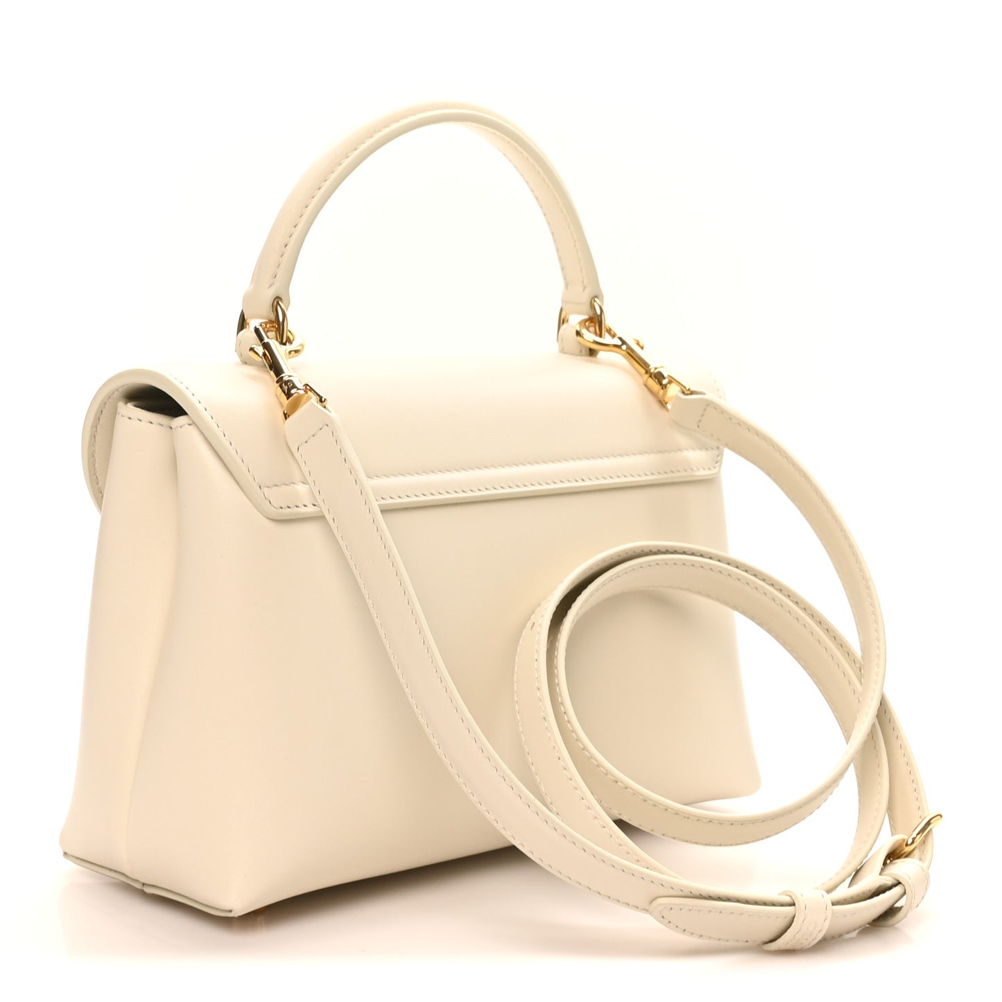 Smooth Satinated Calfskin Teen Nino Rice